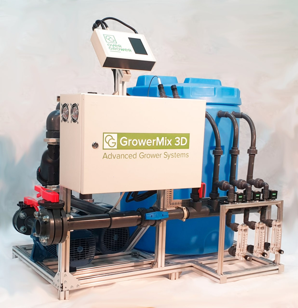 Fertigation machine GrowerMix Unit delivers nutrients to the root zone