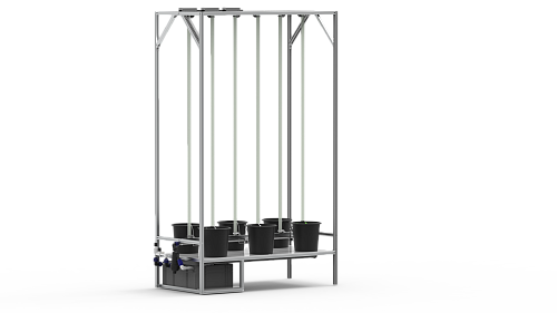 The AlfaPlants modular system for cultivating tall-stemmed plants.